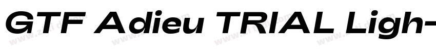 GTF Adieu TRIAL Ligh字体转换